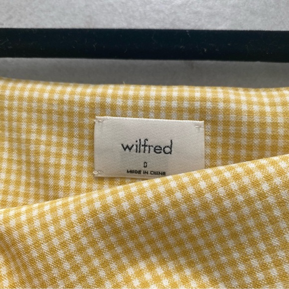 WILFRED YELLOW GINGHAM PRINT DRESS - Picture 8 of 9